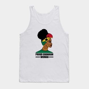 Proud Ghanaian Woman, Ghana Flag, African Tank Top